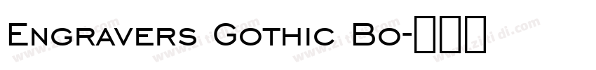 Engravers Gothic Bo字体转换